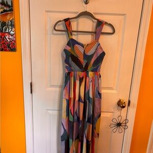 NIC+ZOE Colorful Geometric Maxi Dress